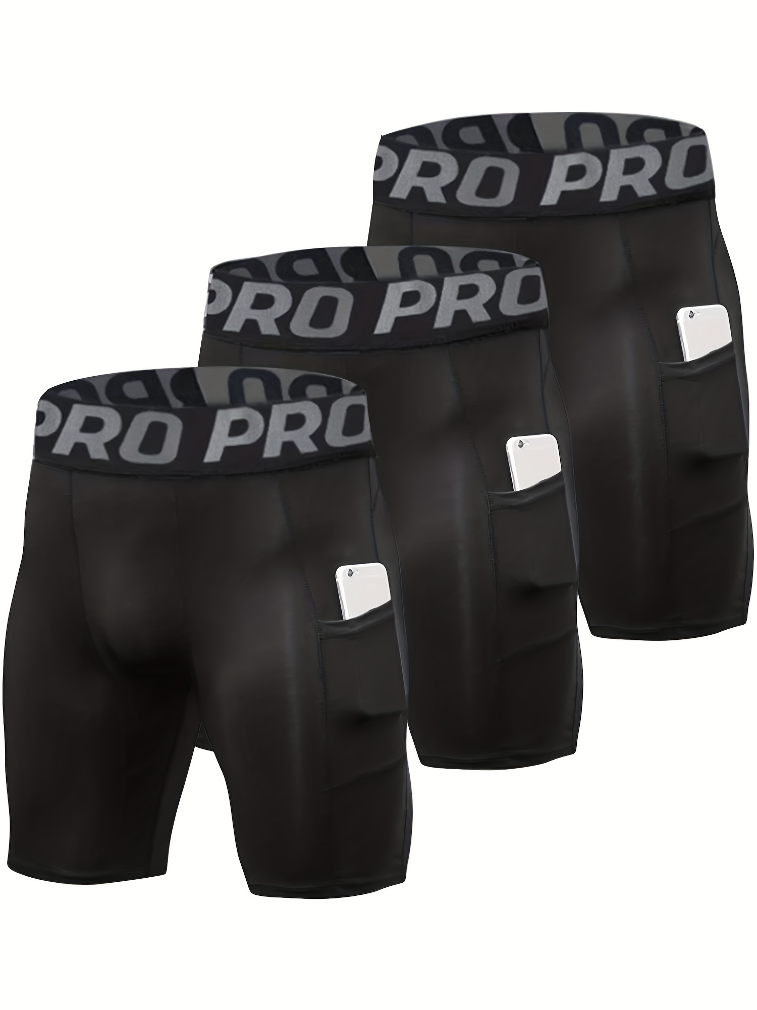 Compression Shorts Athletes - 3 Pack Compression Shorts Men with