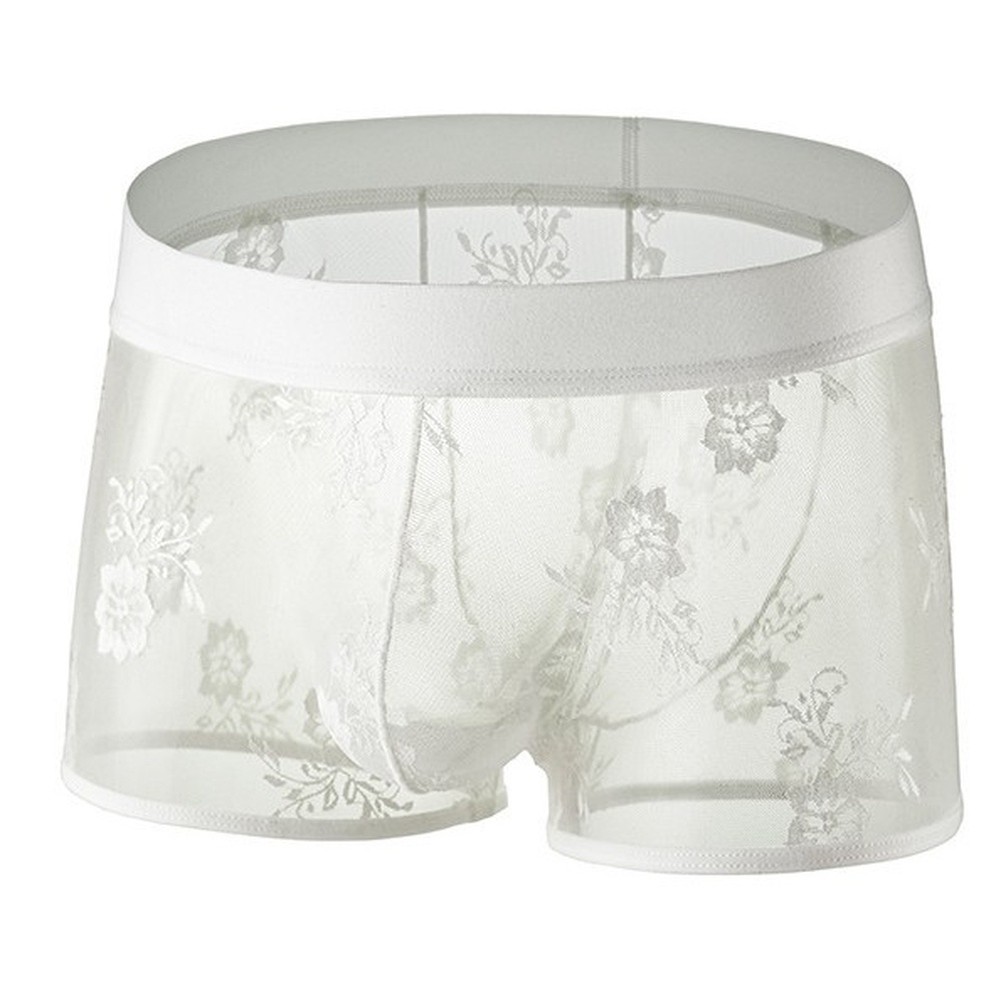 Men's Floral Lace Boxer Shorts - Pouch Boxer Pouch ulasan dan harga