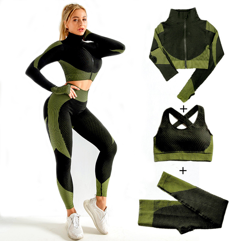 Women Seamless Yoga Sets 2Pcs/ - Compression Long Pant ulasan dan harga