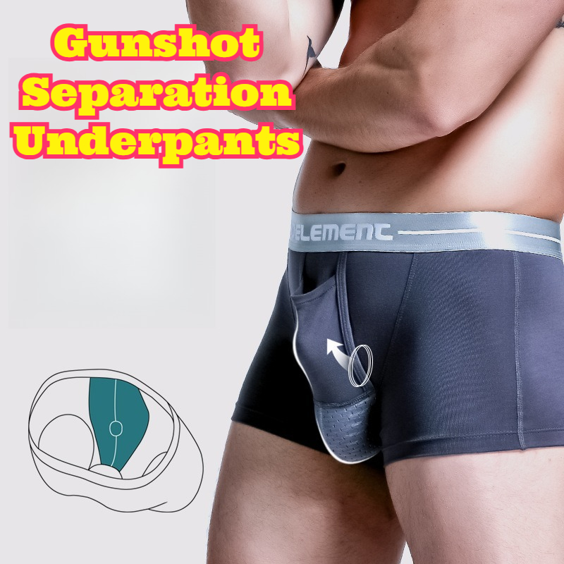 Men Ice Silk Separate Pouch Bo - Pouch Boxer Pouch ulasan dan harga