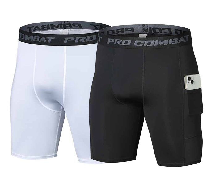 Mens Gym Shorts with Pockets W - Compression Shorts Athletes ulasan dan harga