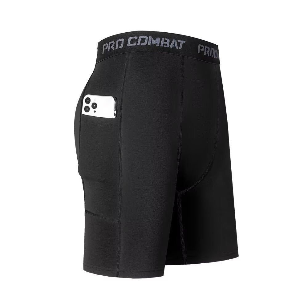 Mens Gym Shorts with Pockets W - Compression Shorts Athletes ulasan dan harga