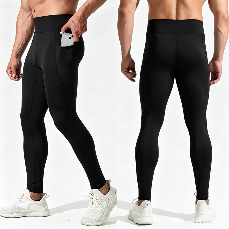 3 Pcs Men High Waist Compressi - Compression Long Pant ulasan dan harga